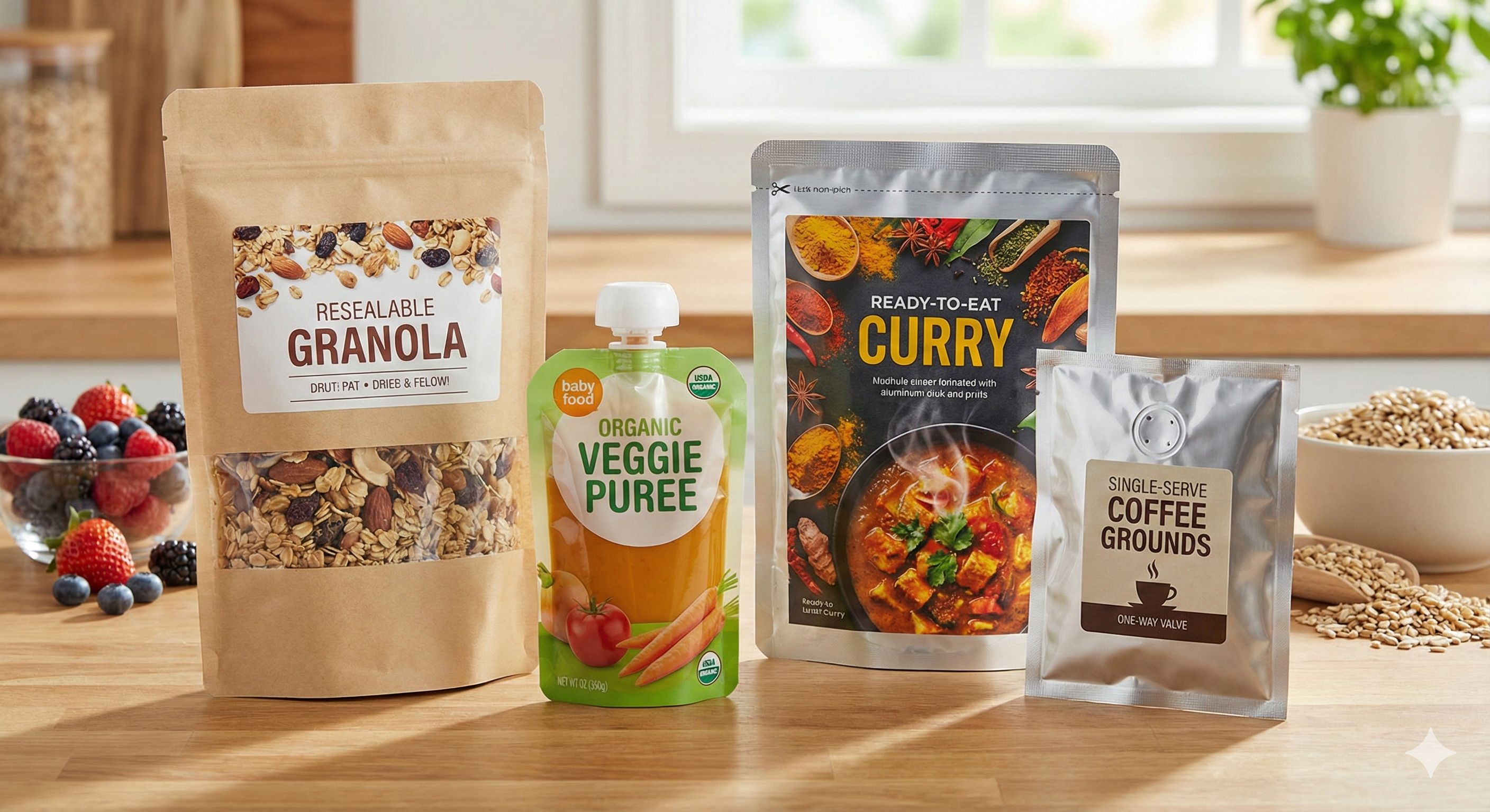 Multilayer Food Grade Pouches
